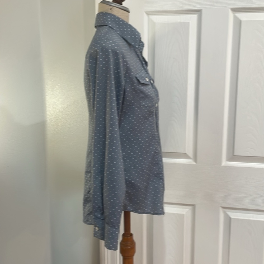 Pendleton Button-Down Shirt Blouse Polkadots Long… - image 3